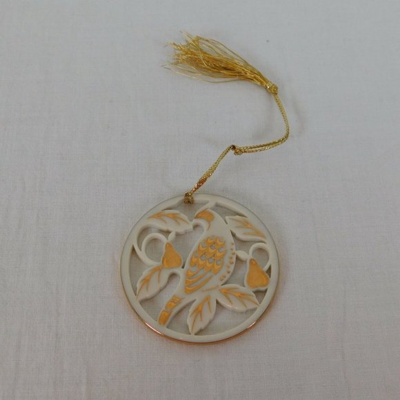 Lenox 12 Day Christmas Ornament Partridge Pear Tree Ceramic Original Box Vintage - Picture 3 of 7